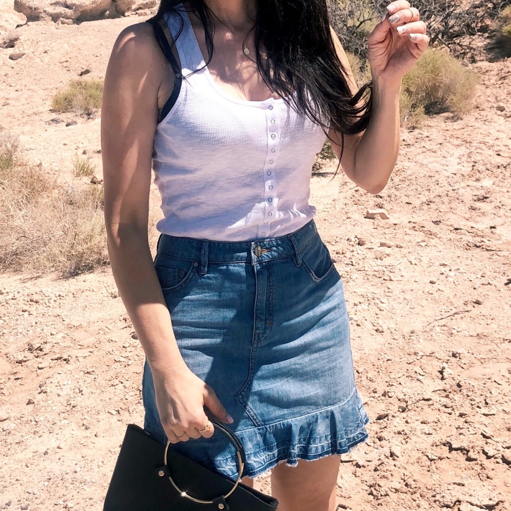 Denim skirt